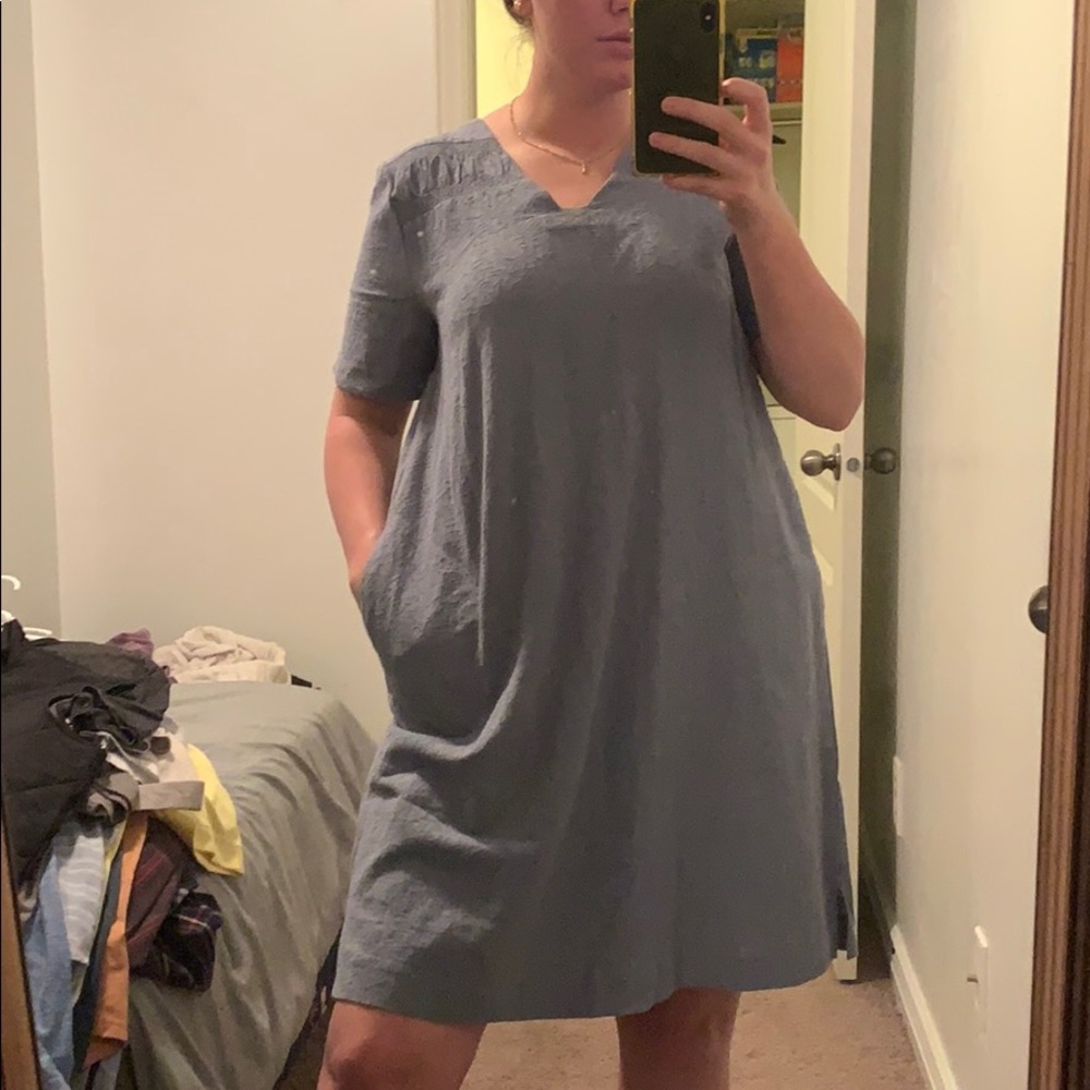 blue baby doll dress